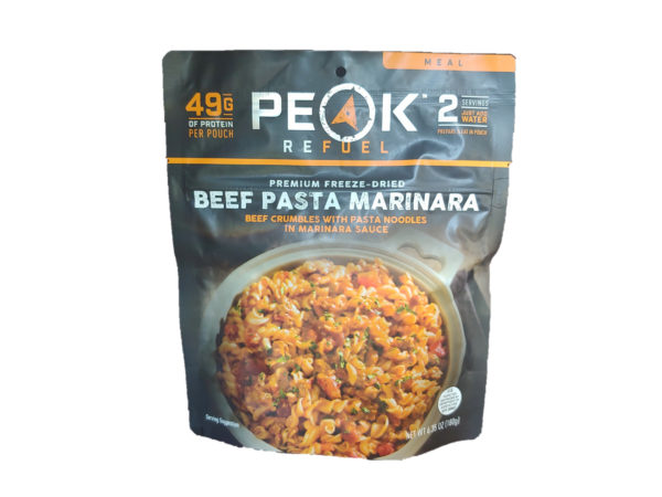 Beef Pasta Marinara - Peak Refuel Meals